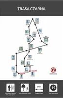 Schemat trasy czarna – park linowy ALFA Władysławowo